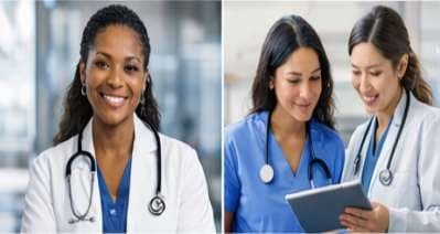 Two women healthcare professionals